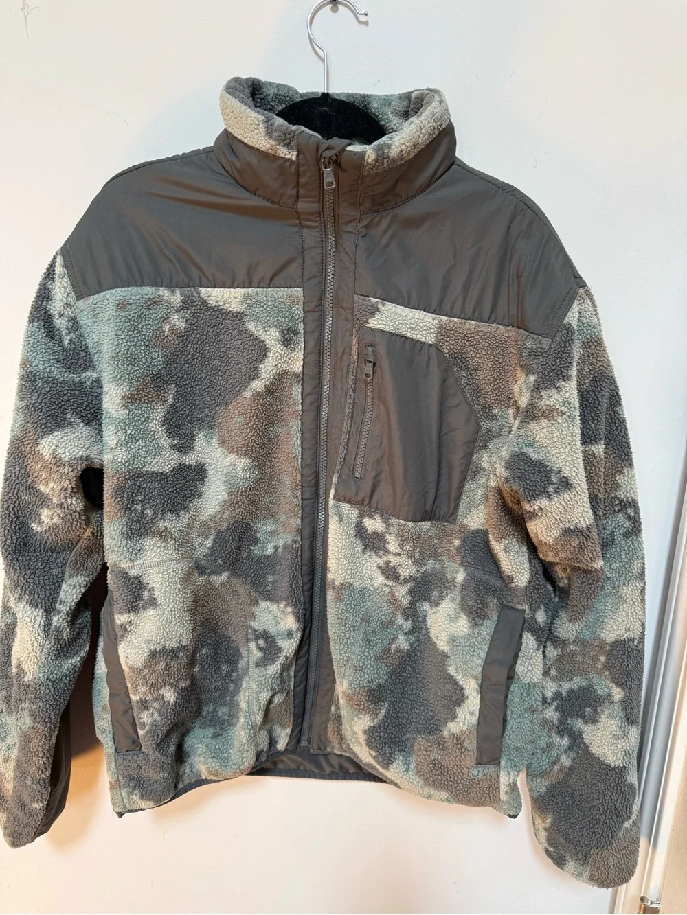 Camo Sherpa-Trim Jacket, Find your happy place